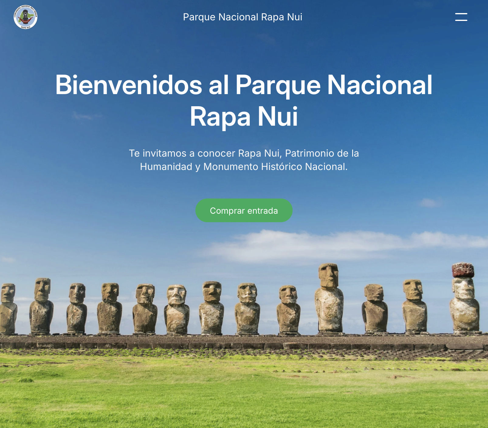 Web del Parque Nacional Rapa Nui